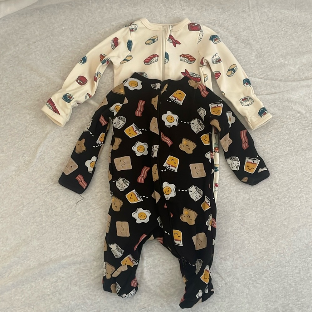 Wonder Nation Foodie Sleepwear (set of 2) (Newborn)